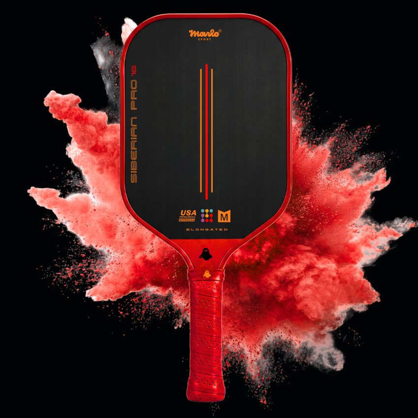 REV Lava 16mm Elongated Carbon Fiber Pickleball Paddle | Marlo